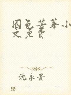 国色芳华小说全文免费