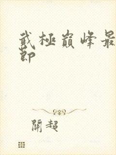 武极巅峰最新章节