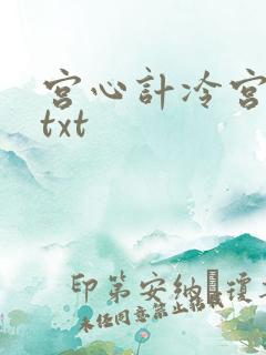 宫心计冷宫皇后txt