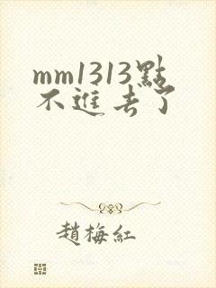 mm1313点不进去了