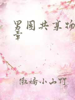 男团共享物第一章