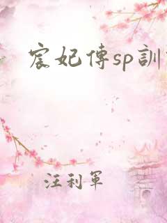 宸妃传sp训诫