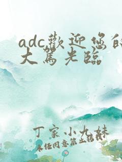 adc欢迎您的大驾光临