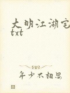 大明江湖宅女记txt