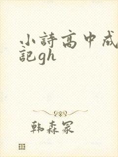 小诗高中成长日记gh