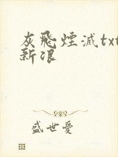 灰飞烟灭txt新浪