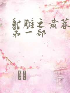 射雕之黄蓉新传第一部