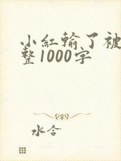 小红输了被小明整1000字