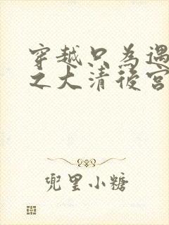 穿越只为遇见你之大清后宫的幸福生活