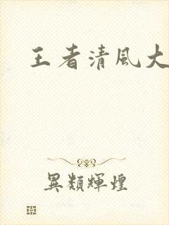 王者清风大结局