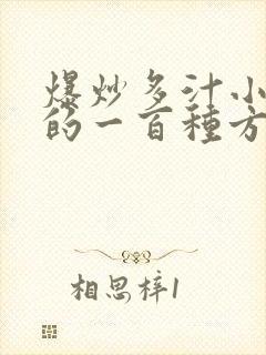 爆炒多汁小美人的一百种方法