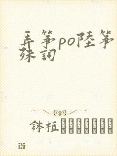 弄筝po陆筝陆殊词