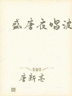 盛唐夜唱波波