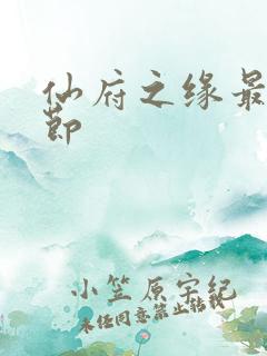 仙府之缘最新章节