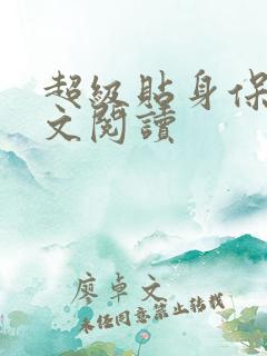 超级贴身保镖全文阅读