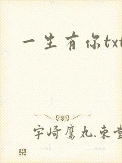 一生有你txt