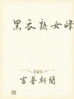 黑衣熟女峰会