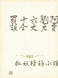 罗十六刘阿婆小说全文免费阅读