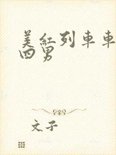 美红列车车厢被四男