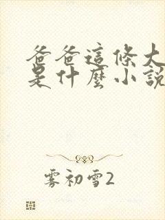 爸爸这条大虫子是什么小说