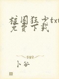 校园狂少txt免费下载