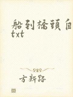 船到桥头自然直txt