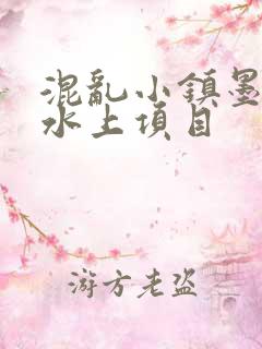 混乱小镇墨池砚水上项目