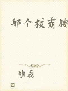 那个校霸腰好软