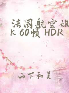 法国航空姐 4k 60帧 HDR