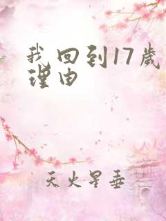 我回到17岁的理由
