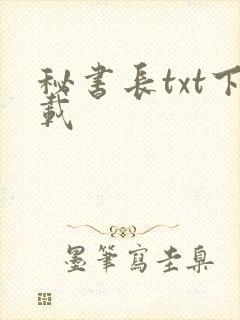 秘书长txt下载
