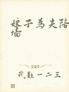 娘子为夫陪你爬墙