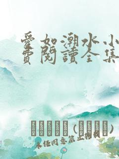 爱如潮水小说免费阅读全集