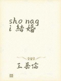 sho nagi 结婚