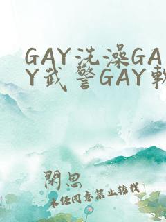 GAY洗澡GAY武警GAY软件