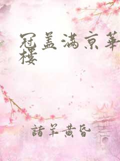 冠盖满京华19楼