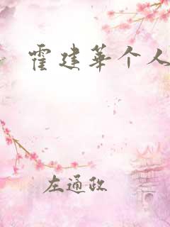 霍建华个人简历