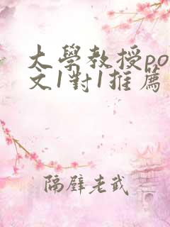 大学教授pop文1对1推荐