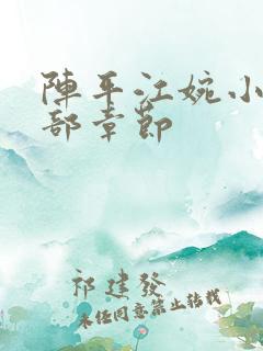 阵平江婉小说全部章节