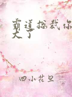 霸道总裁你的太大了