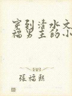 穿到清水文里造福男主的小说