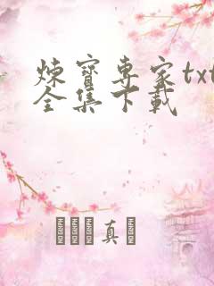 炼宝专家txt全集下载