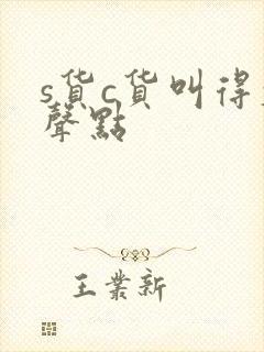 s货c货叫得大声点