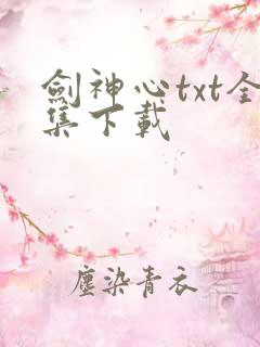 剑神心txt全集下载