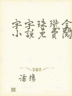 字字珠玑金银花小说免费阅读