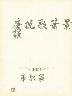 唐挽歌萧景弦小说