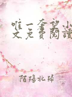 唯一奢望小说全文免费阅读