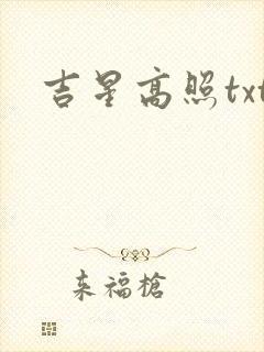 吉星高照txt