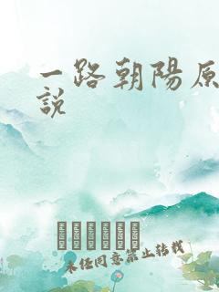 一路朝阳原著小说