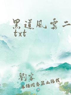 黑道风云二十年 txt